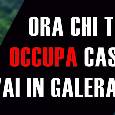 Se mi occupi casa vai in galera