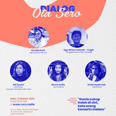 Siaran Radio Program Gubuak Kopi : Ota Sero bersama Ogy Wisnu Suhada - Cugik (Pegiat Komunitas, Pendidik)