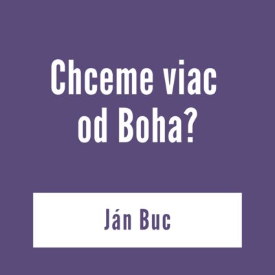 CHCEME VIAC OD BOHA? | V škole Ducha