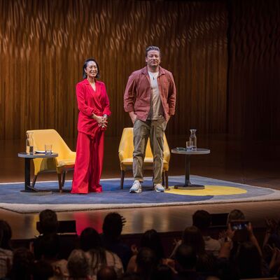 Jamie Oliver in conversation with Melissa Leong