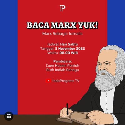Baca Marx Yuk ! Marx Sebagai Jurnalis #Part7 
