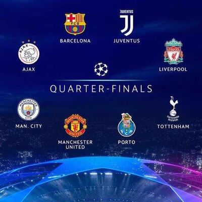 有四支英超球队的欧冠八强