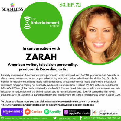 In conversation with ZARAH - Hollywood writer, producer & TV personality...