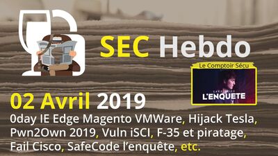 [SECHebdo] 02 Avril 2019