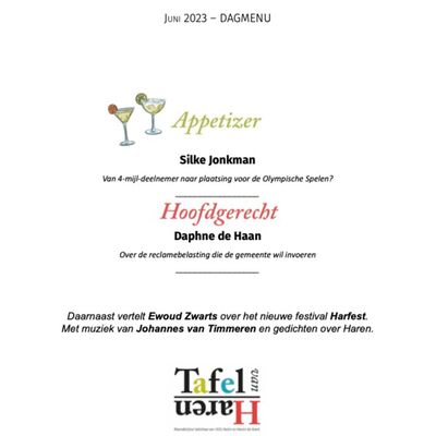 De Tafel van Haren – Juni 2023 – Van de 4 Mijl naar het EK 10 KM, Reclamebelasting en Harfest