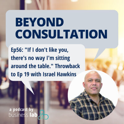 "If I don't like you, there's no way I'm sitting around the table." Throwback to Ep 19 with Israel Hawkins