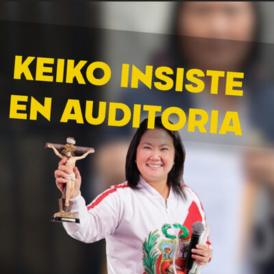 #AlVuelo Keiko Fujimori llegó hasta Palacio de Gobierno para solicitar una auditoría a la segunda vuelta