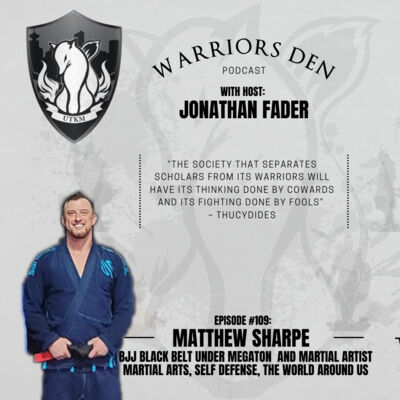 Episode Episode 109 - Matthew Sharpe BJJ Black Belt Under the Megaton lineage and Martial Artist