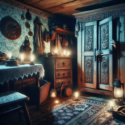 【民间奇谈录】半夜屋里的老衣柜门竟然自己打开了