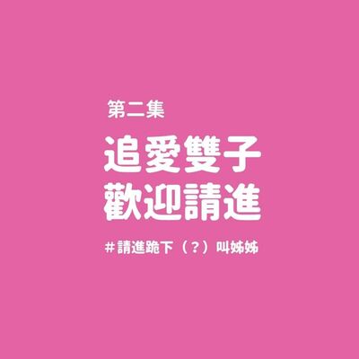 追愛雙子歡迎請進(　ﾟ∀ﾟ) ﾉ♡