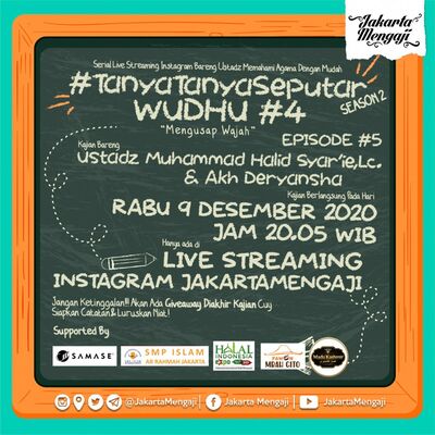 #TanyaTanyaSeputar Season 2 Eps 5 Wudhu #4 with Ustadz Muhammad Halid Syar'ie,Lc & Deryansha