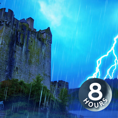 Bruit de pluie et d’orage pour dormir | Bruit blanc de tempête (8 heures)