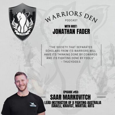 Episode 93 – Saar Markovitch is the lead Instructor at X Fighting in Sydney Australia