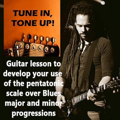 Guitar lesson on opening up the pentatonic scale