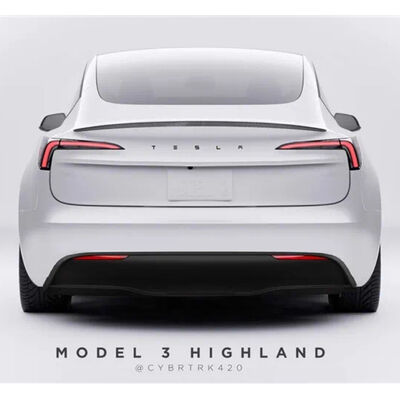 疑似改款特斯拉Model 3尾部照片出炉：尾灯着实秀气