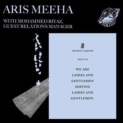 Aris Meeha with Riyaz, Guest Relations Manager