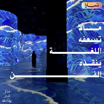 مالا تسعفه اللغة, ينقذه الفن