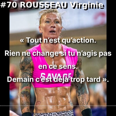#71 ROUSSEAU Virginie : La "barbie" du Crossfit français 