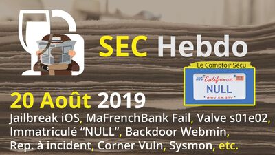 [SECHebdo] 20 Août 2019
