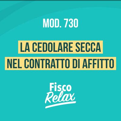 La cedolare secca nel contratto di affitto
