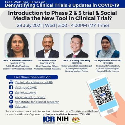 Introduction to Phase 2 & 3 trial & Social Media the New Tool in Clinical Trial?