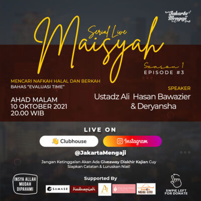 EVALUASI TIME [SERIAL MAISYAH EPS.3] w/ Ustadz Ali Hasan Bawazier dan Deryansha
