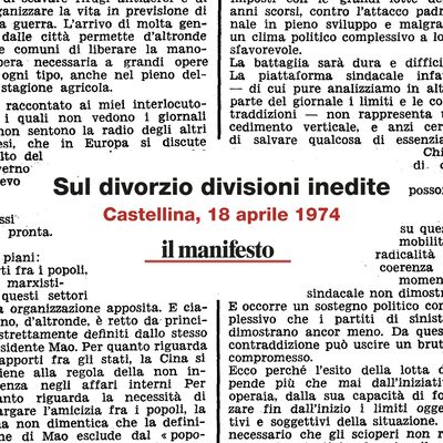 Sul divorzio divisioni inedite