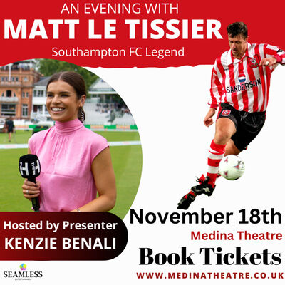 An Evening with Matt Le Tissier at Medina Theatre on November 18th