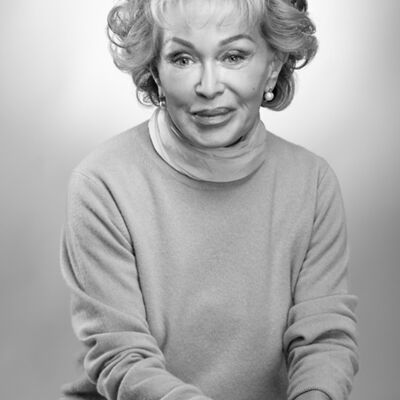 Blanche d'Alpuget with Hamish Macdonald