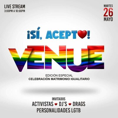 Mike Gonzalez - Si, Acepto! Live Stream @ Club Venue