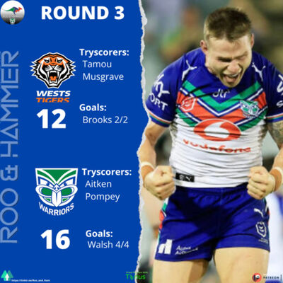 RH22 - Rnd 3 v Tigers Review