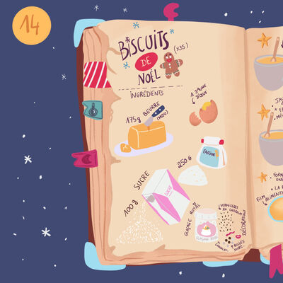 J14 - recette secrète des biscuits de Noël du lutin master chef des lutins de Noël