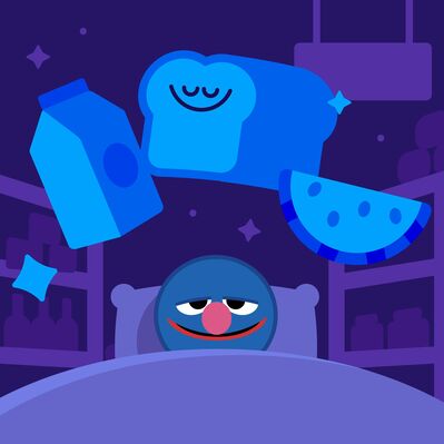 Grocer Grover Takes a Break