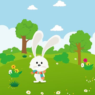 春天的小白兔感冒了