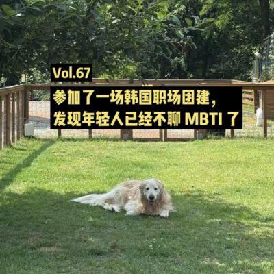 Vol.67 参加了一场韩国职场团建，发现年轻人已经不聊 MBTI 了