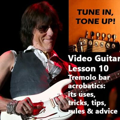 Video Guitar Lesson 10: Tremolo bar acrobatics. Uses, tricks, tips, rules and advice
