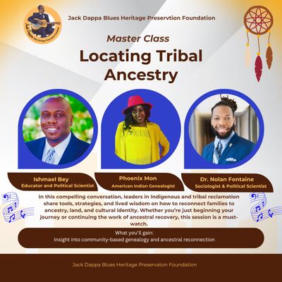 MASTER CLASS REPLAY: Locating Tribal Ancestry!