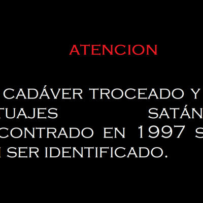 El crimen de la calle Gayur, SE CUMPLEN 26 AÑOS, sin identificación de un cada ver. 