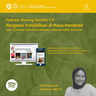 Podcast Sharing Session 2.0 (part 1) - Pengmas Pendidikan di Masa Pandemi!