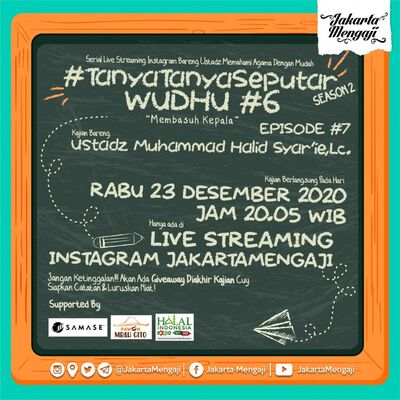 #TanyaTanyaSeputar Season 2 Eps 7 Wudhu #6 with Ustadz Muhammad Halid Syar'ie,Lc & Rezie