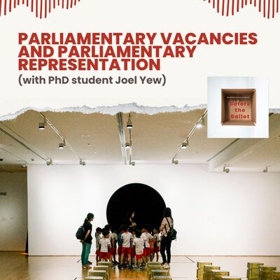 Parliamentary vacancies and parliamentary representation (with PhD student Joel Yew)