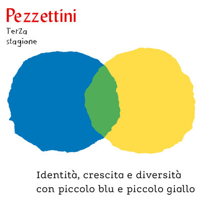 Identità, crescita e diversità con piccolo blu e piccolo giallo