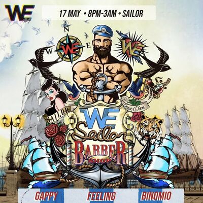 WE Sailor Barber - GAPPYDEEJAY #Weparty