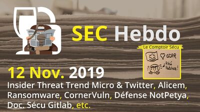 [SECHebdo] 12 Novembre 2019