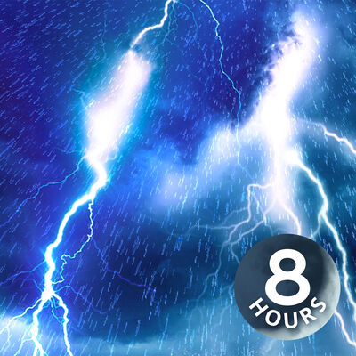 Pluie et tonnerre jusqu’au bout de la nuit | Bruits d’orage pour se détendre, se concentrer ou dormir (8 heures)