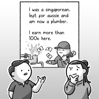 Singaporean plumber becomes an Australian and earns more money, we REACT