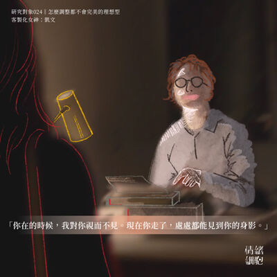 研究對象024 ‖怎麼調整都不會完美的理想型｜客製化女神：凱文