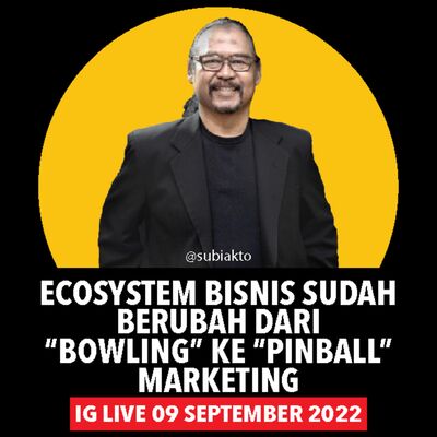 BANYAK YANG GAK SADAR ECOSYSTEM BISNIS SUDAH BERUBAH DARI “BOWLING” KE “PINBALL” MARKETING