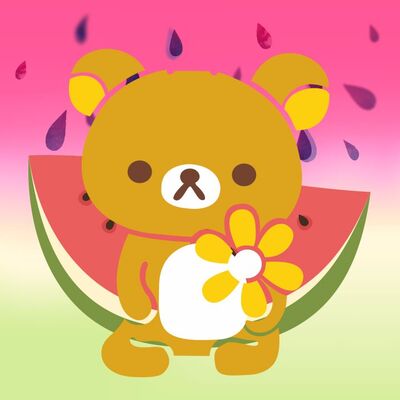 小熊与西瓜