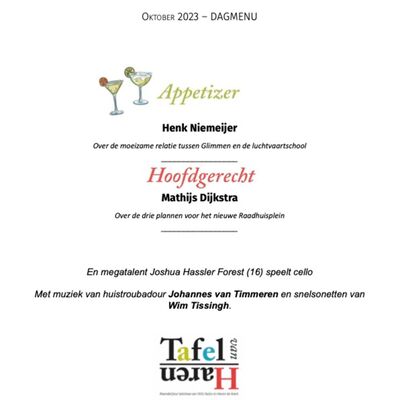 De Tafel van Haren – Oktober 2023 – Luidruchtig Eelde, Nieuw Raadhuisplein